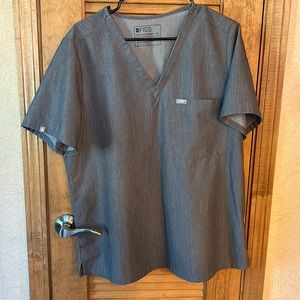 Heather grey figs top size XL